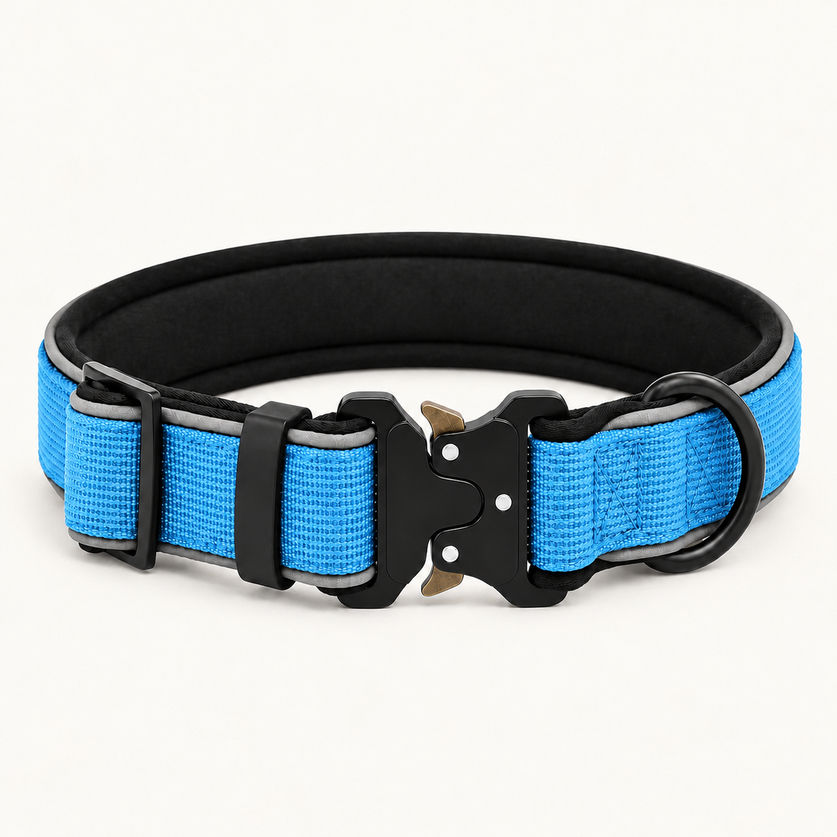 Nuppi Tactical Collar Reforzado - Celeste